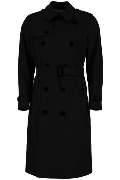 Shop Burberry Westminster Long Trench Coat In Black (black)