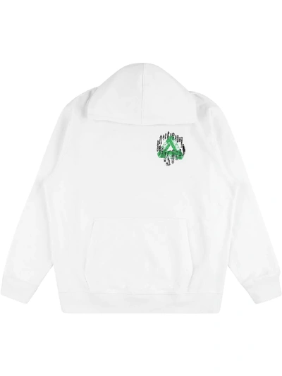 Shop Palace Jheeze Logo-print Hoodie In White