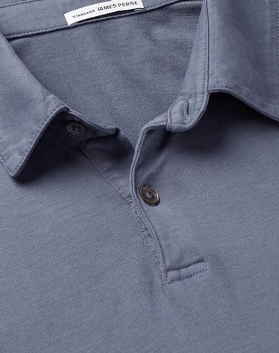 Shop James Perse Polo Shirt In Lead