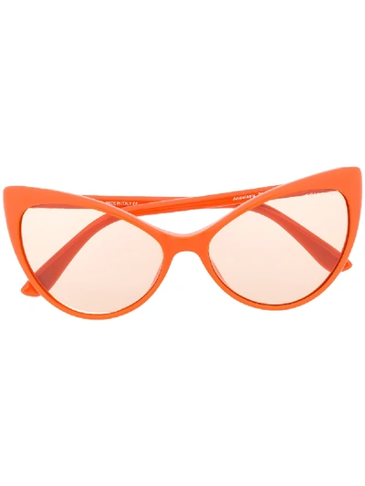 Shop Tom Ford Anastasia Cat-eye Frame Sunglasses In Orange