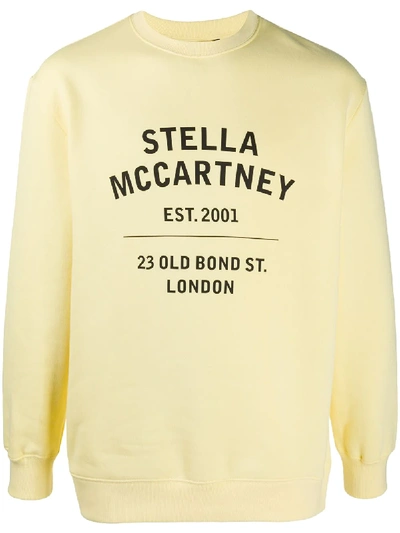 Shop Stella Mccartney Logo-print Sweatshirt In Yellow