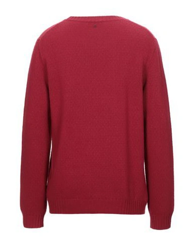 Shop Dondup Sweaters In Brick Red