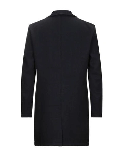 Grey Daniele Alessandrini Coats In Dark Blue