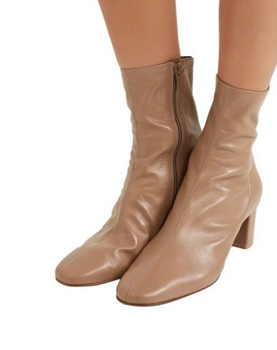 Shop By Far Ankle Boot In Khaki