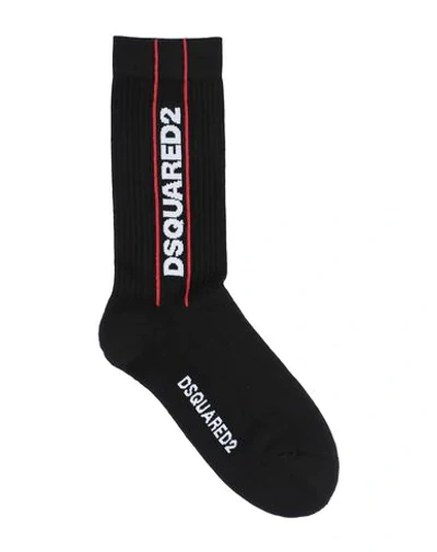 Shop Dsquared2 Short Socks In Black