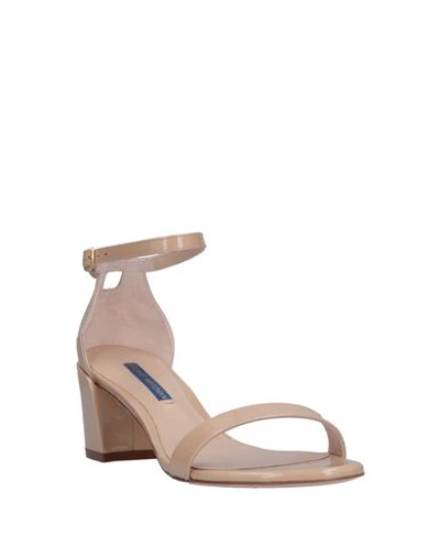 Shop Stuart Weitzman Sandals In Beige