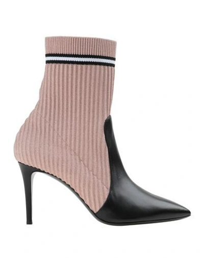 Shop Pollini Ankle Boot In Pink