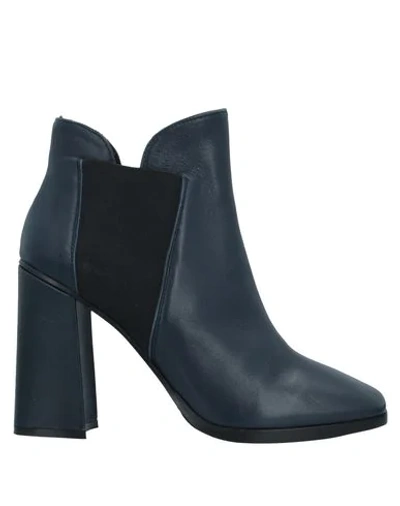 Shop Giampaolo Viozzi Ankle Boot In Dark Blue