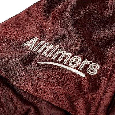 Shop Alltimers X Champion Estate Mesh Short In Burgundy