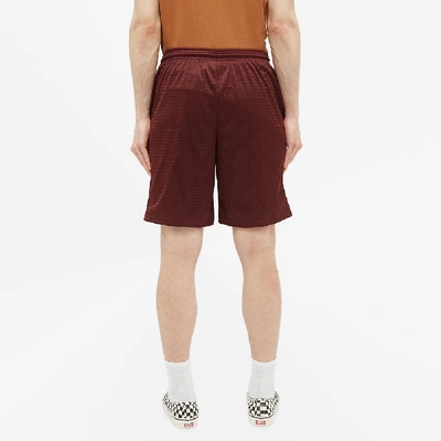 Shop Alltimers X Champion Estate Mesh Short In Burgundy