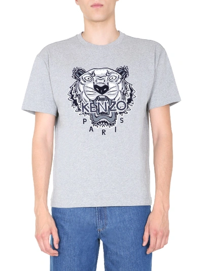 Shop Kenzo Round Neck T-shirt In Grey