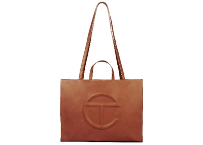 Pre-owned Telfar  Shopping Bag Large Tan