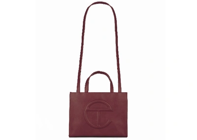 Pre-owned Telfar  Shopping Bag Medium Oxblood