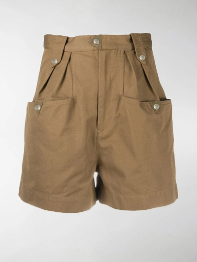 Shop Isabel Marant Étoile High-waist Shorts In Green