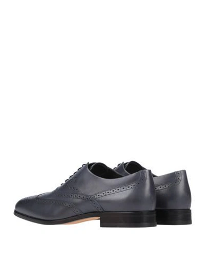 Shop Tod's Lace-up Shoes In Slate Blue