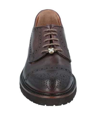 Shop Brimarts Laced Shoes In Dark Brown