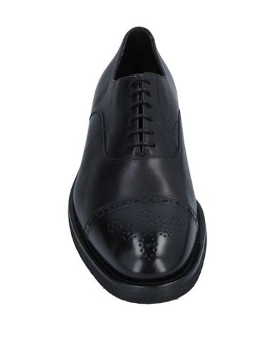Shop Henderson Baracco Laced Shoes In Black