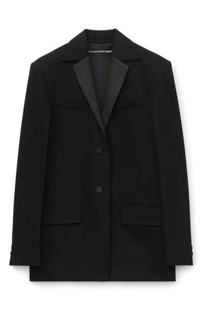 Shop Alexander Wang Boxy Blazer In Black