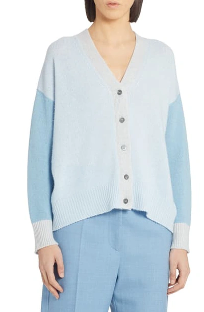 Shop Marni Colorblock Cashmere Cardigan In Cloud