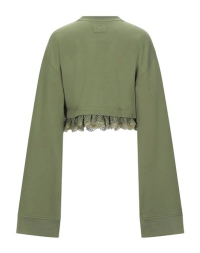 Shop Fenty X Puma Sweatshirts In Military Green
