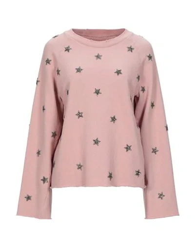 Shop As65 Sweatshirt In Pale Pink