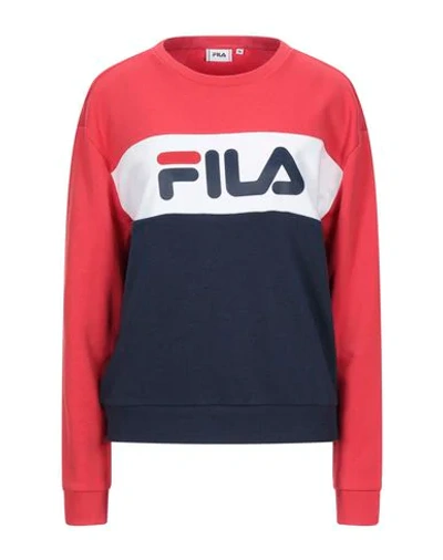 Shop Fila Sweatshirts In Red