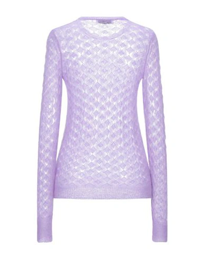 Shop Douuod Sweater In Lilac