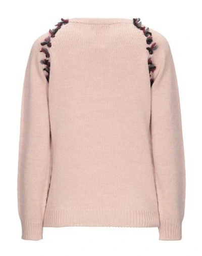 Shop Ottod'ame Sweaters In Pastel Pink