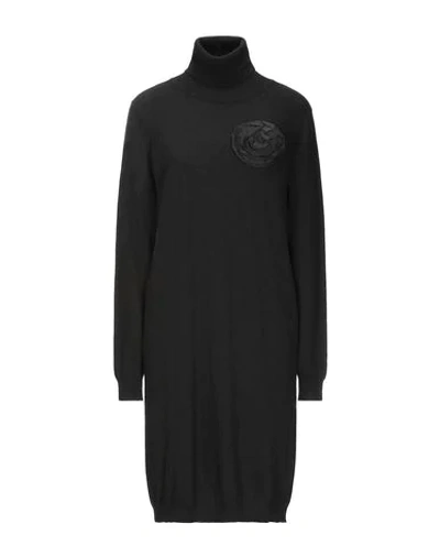 Shop Be Blumarine Woman Short Dress Black Size 2 Wool, Viscose, Polyamide, Cashmere, Polyester