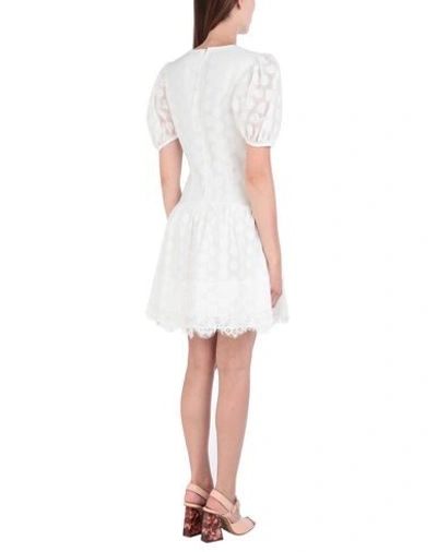 Shop Keepsake Woman Short Dress White Size M Polyester, Viscose