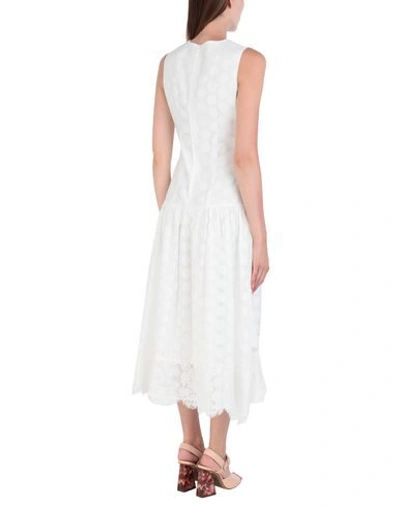Shop Keepsake Woman Midi Dress White Size L Polyester, Viscose