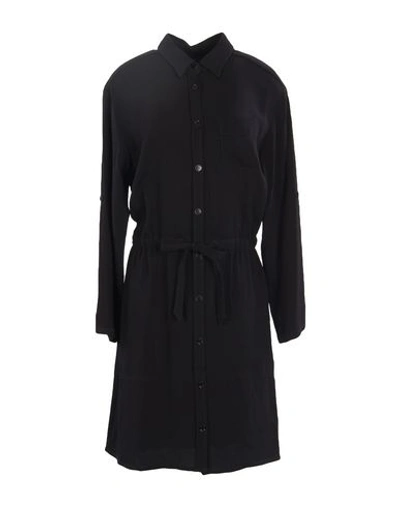 Shop Emporio Armani Woman Midi Dress Black Size 8 Viscose, Elastane