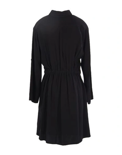 Shop Emporio Armani Woman Midi Dress Black Size 8 Viscose, Elastane