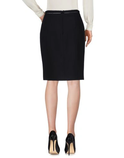 Shop Giambattista Valli Woman Midi Skirt Black Size 6 Silk, Cotton