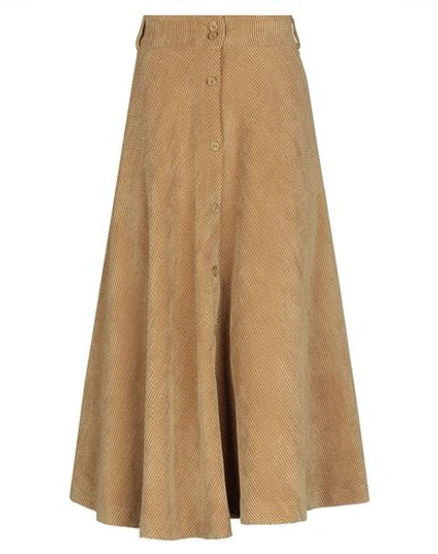 Shop Stella Forest Midi Skirts In Sand