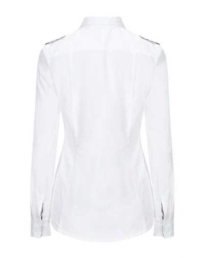 Shop Aquascutum Solid Color Shirts & Blouses In White