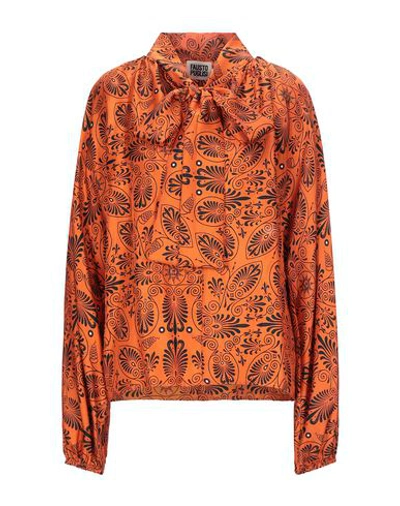 Shop Fausto Puglisi Blouses In Orange