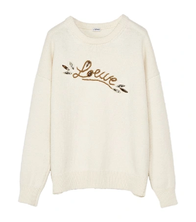 Shop Loewe Crystal-logo Sweater