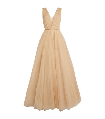 Shop Jenny Packham Glitter Tulle Gown