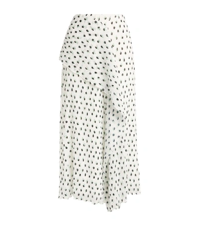 Shop Roland Mouret Falun Polka-dot Wrap Skirt