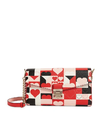 Shop Mcm Medium Leather Millie Valentine Cross-body Bag