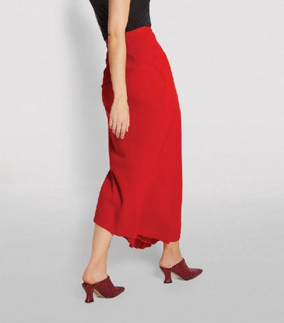 Shop A.w.a.k.e. Asymmetric Semi-pleated Maxi Skirt