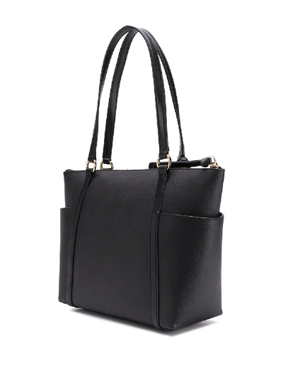 Shop Michael Michael Kors Nomad Leather Bag In Black