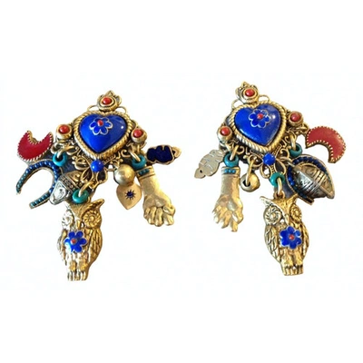 Pre-owned Reminiscence Gold Metal Earrings