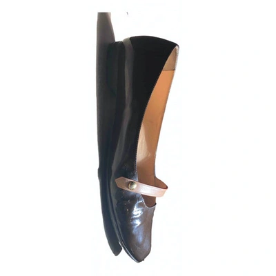 Pre-owned Louis Vuitton Brown Patent Leather Ballet Flats
