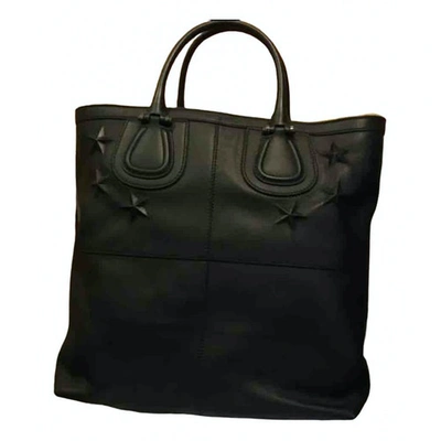 Pre-owned Givenchy Nightingale Black Leather Handbag