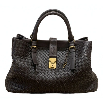 Pre-owned Bottega Veneta Roma Brown Leather Handbag