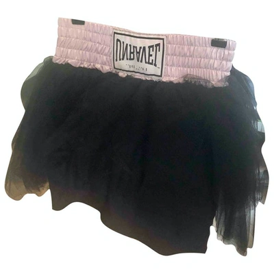 Pre-owned Ben Taverniti Unravel Project Mini Skirt In Black