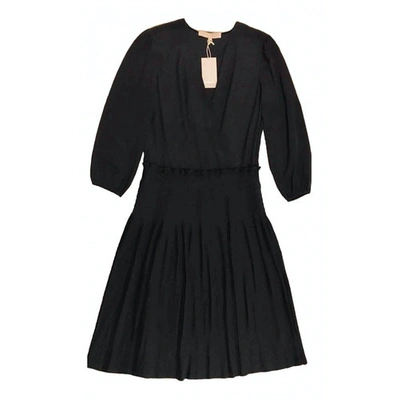Pre-owned Vanessa Bruno Silk Mid-length Dress In Black