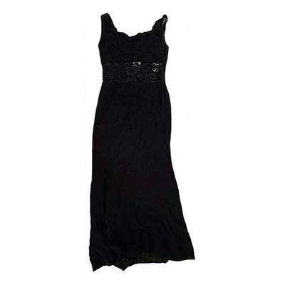 Pre-owned Escada Black Silk Dress